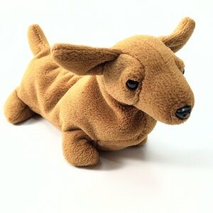 Vintage  Ty Beanie Babies Weenie The Dachshund dog